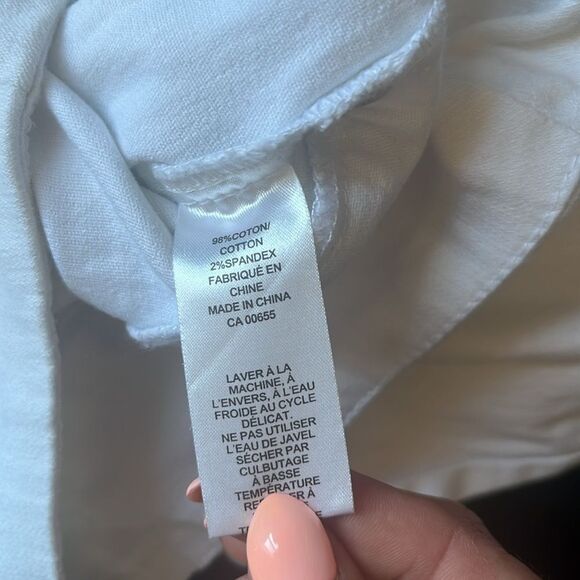 SM220 Contrast petites high waisted white jeans - Picture 8 of 8